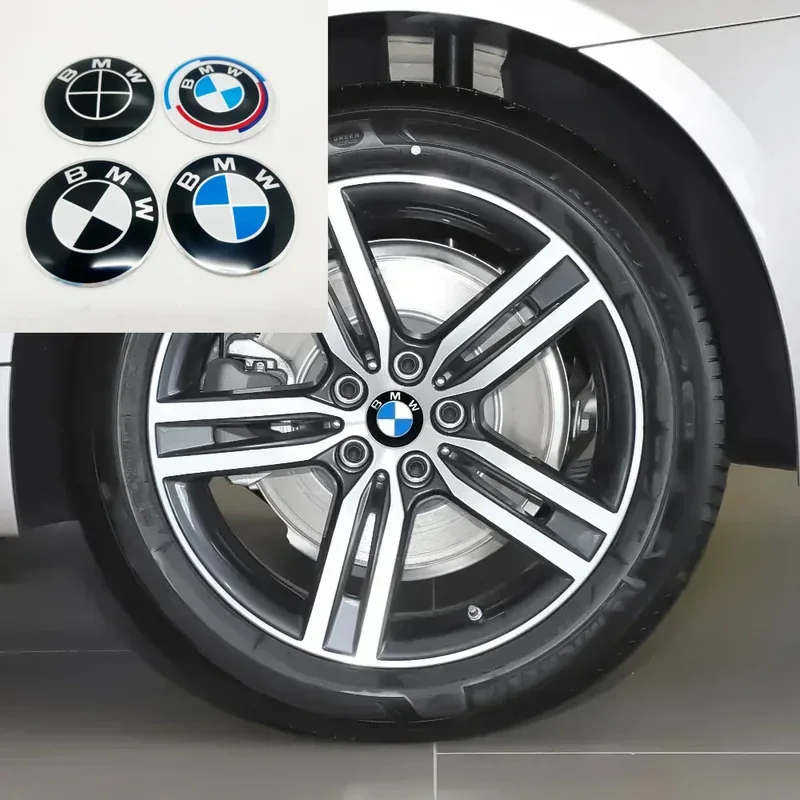 

4p cs 56/60/65/70mm automobile hub center sticker aluminum alloy car sticker is suitable for BMW group F07F90F11f18G30G31E60E61.