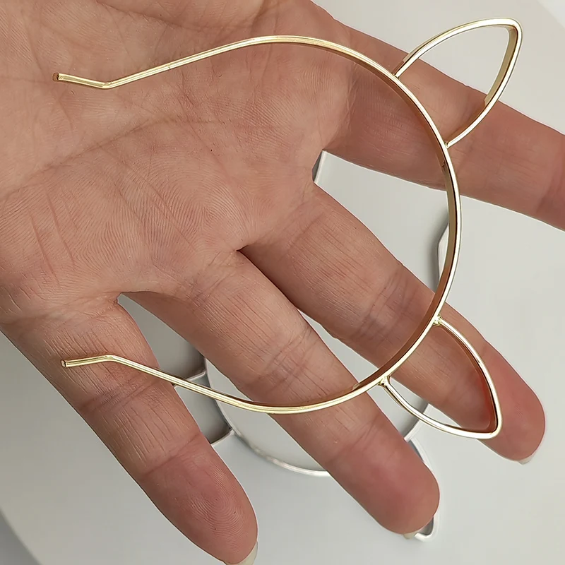 

10 шт. мини-ободков для волос с кошачьими ушками, простые ободки для волос, повязки для волос для DIY-игрушек и аксессуаров для волос