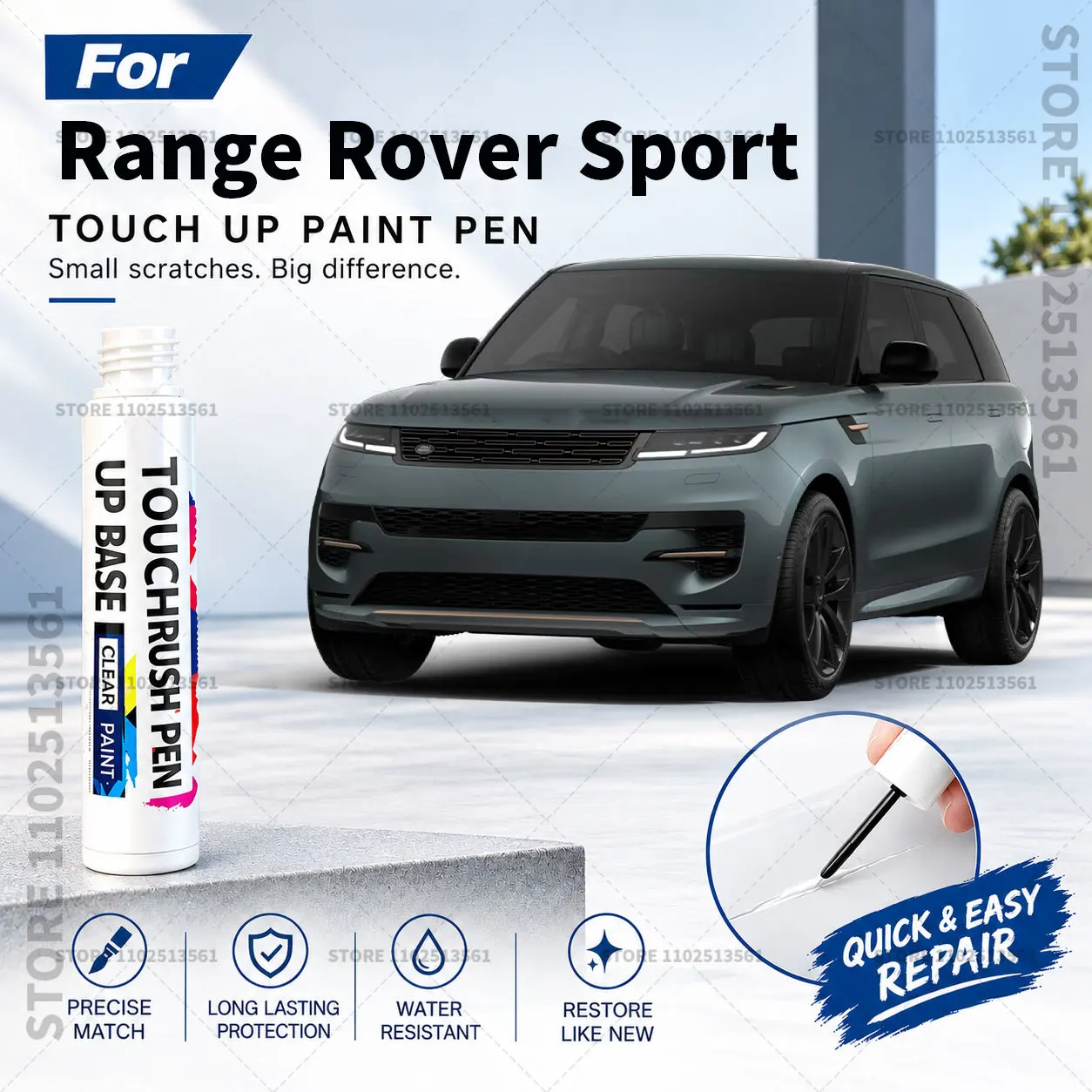 Automotive Paint Pen Car Scratch Remover Touch Up Repair Pen DIY Vehicle Paint Repair Tool Accessories For Range Rover Sport