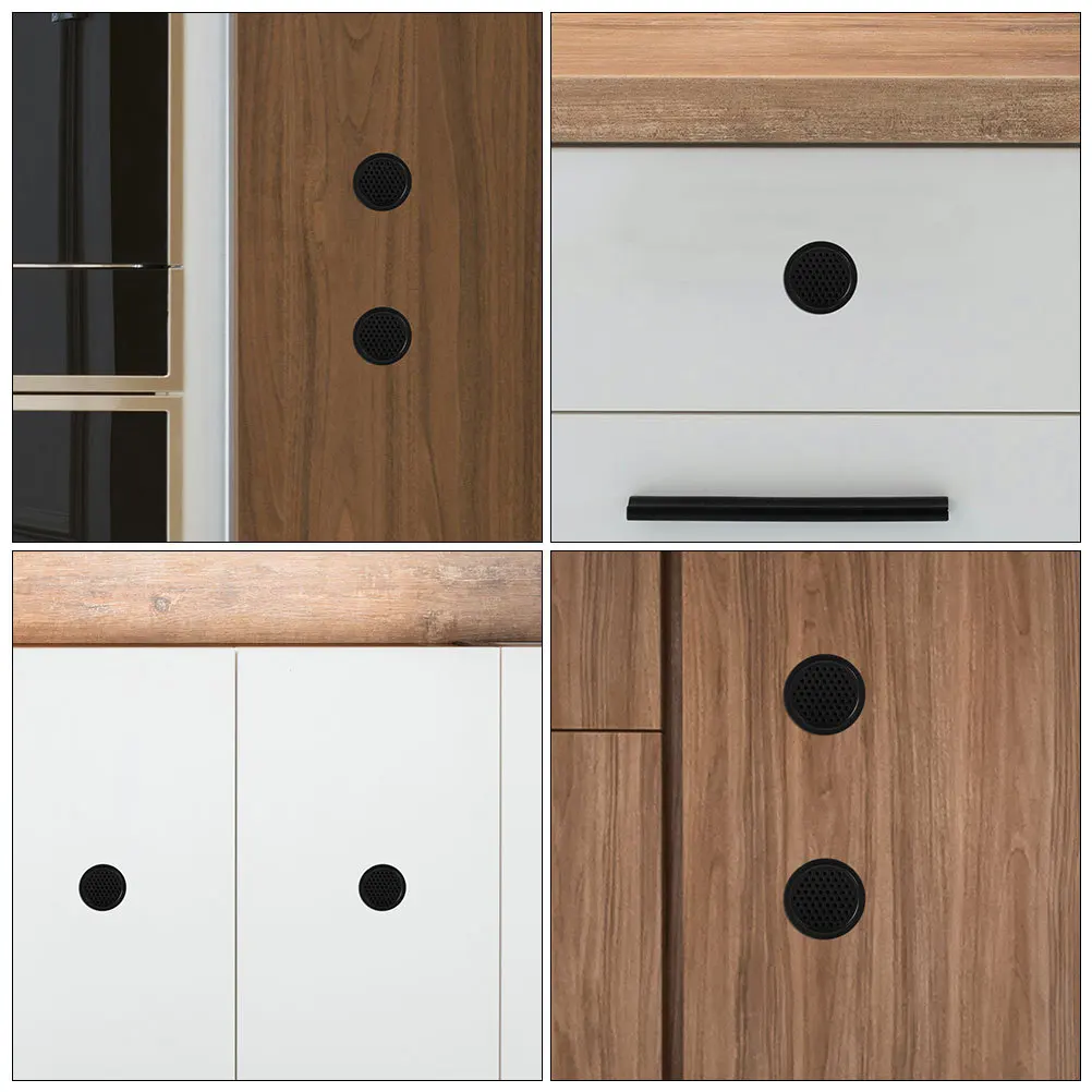 10 Buah Ventilasi Udara Bulat dari Baja Tahan Karat untuk Lemari, Ventilasi Lemari, Lubang Jaring Tahan Lama, Mudah Dipasang, Lemari Sepatu