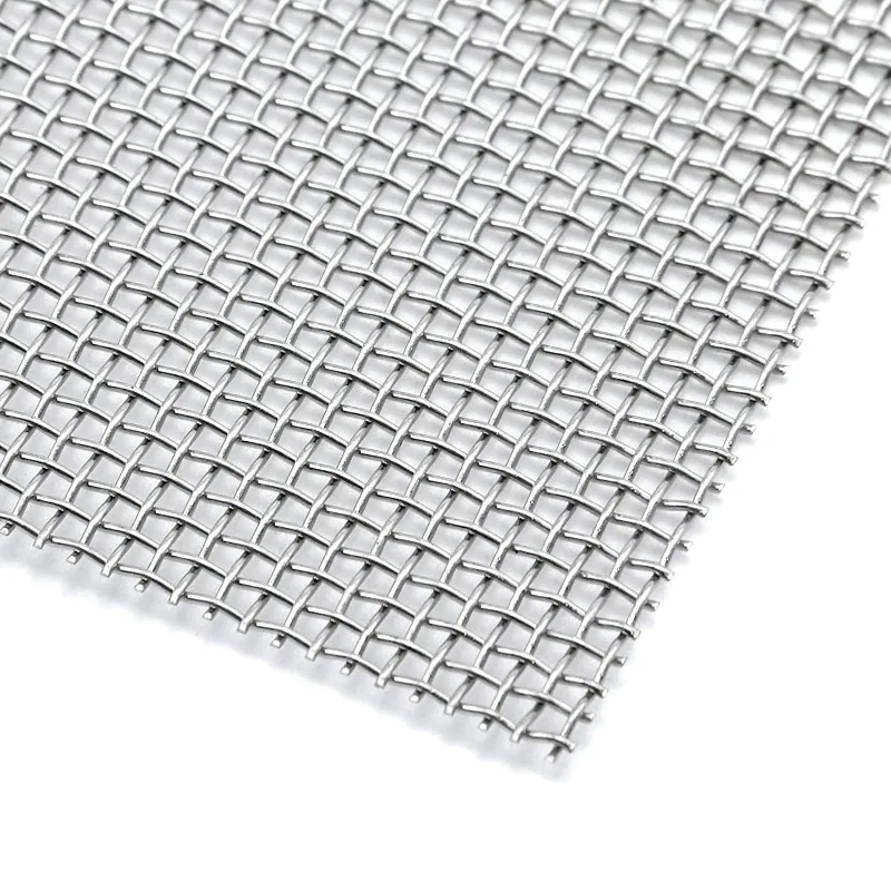 5-500 mesh micron woven mesh stainless steel metal screen plain weave food grade woven wire mesh vibration filter
