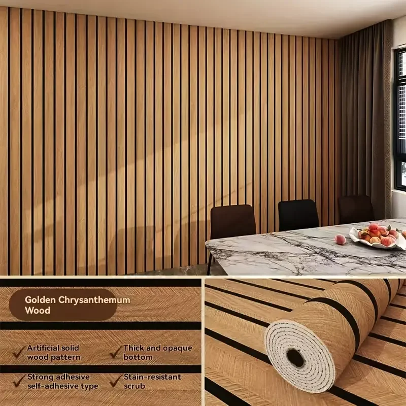 Dik bruin raster Peel and Stick Wallpaper Faux Plaid Design Waterdicht en vochtbestendig Ideaal voor muren Plafonds Home Decor