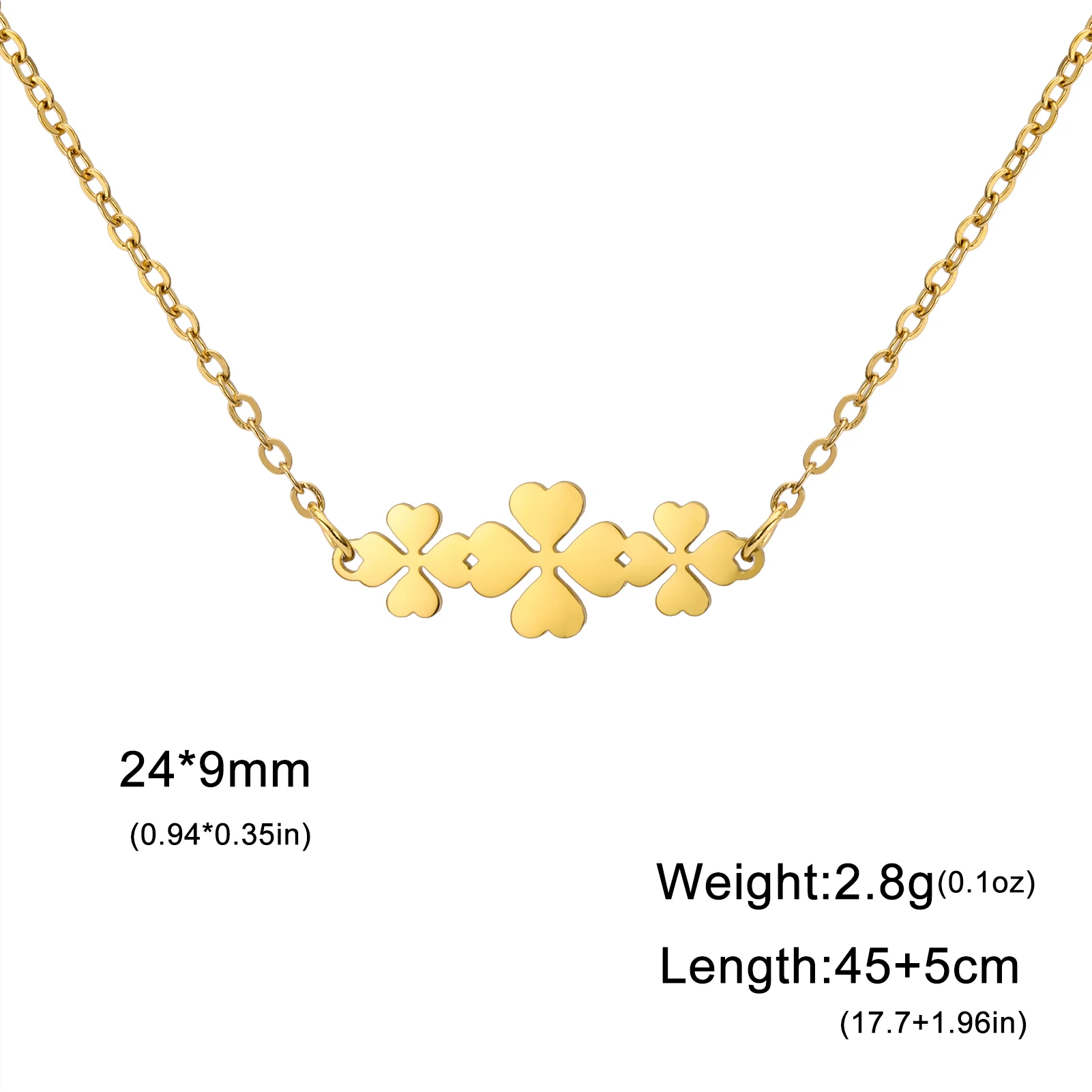 Skyrim Heart Flowers Pendant Necklaces Stainless Steel Gold Color Women Clavicle Chain Choker Boho Jewelry Valentine's Day Gift image 6