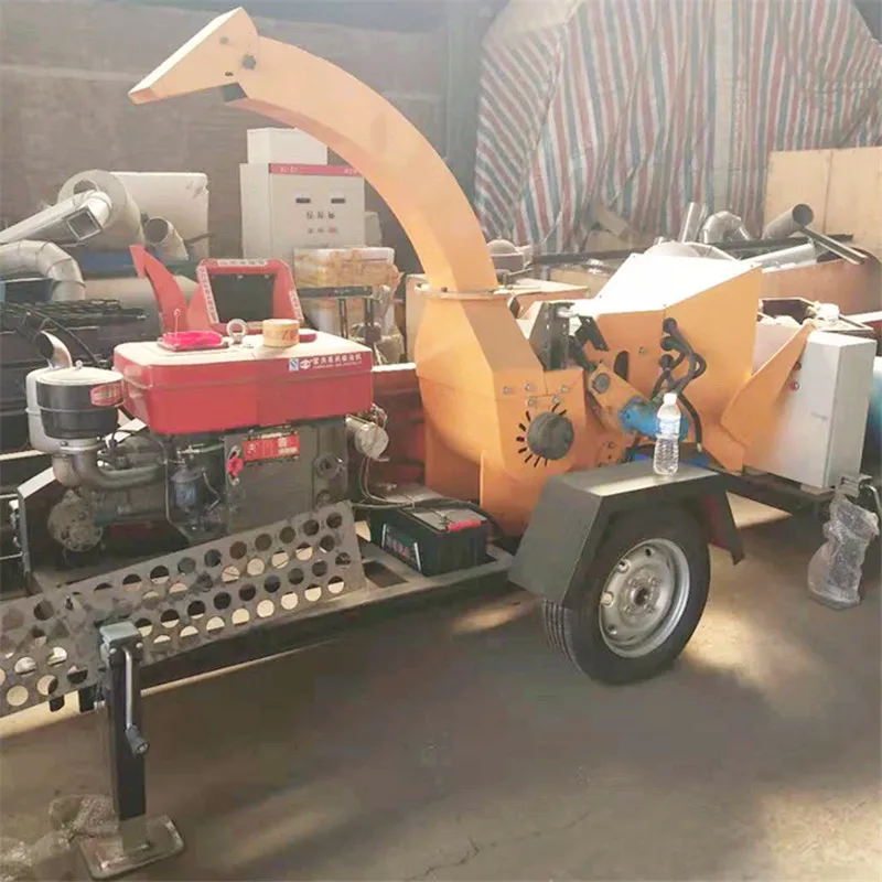 Diesel Engine wood chipper shredder wood chips grinding machine