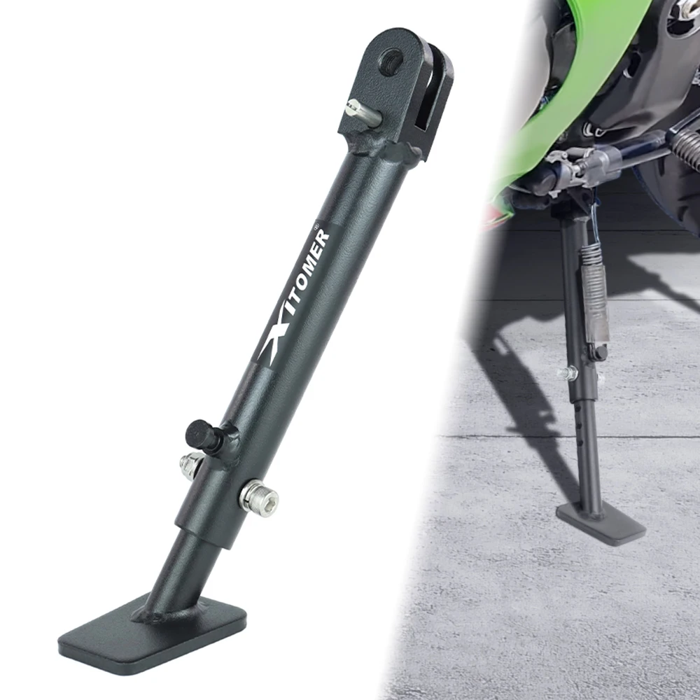 

Motorcycle Steel Kickstand For Kawasaki zx-10r 2016-2025 Ninja ZX-10RR 2017-2025 Adjustable Kick Side Stand Foot Parking Bracket