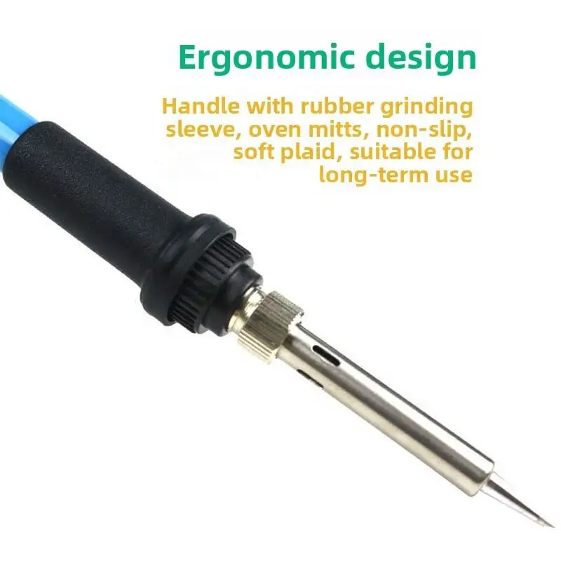 Электрический паяльник с регулируемой температурой, 60 Вт, вилка европейского стандарта 220 В/американского стандарта, сварочный утюг 110 В, сделай сам, для ремонта