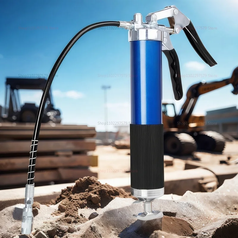 مسدس قبضة الشحوم بندقية مجموعة سبائك الألومنيوم دليل قبضة الشحوم بندقية 400CC حقن الشحوم 6000-7000PSI مع خرطوم مرن