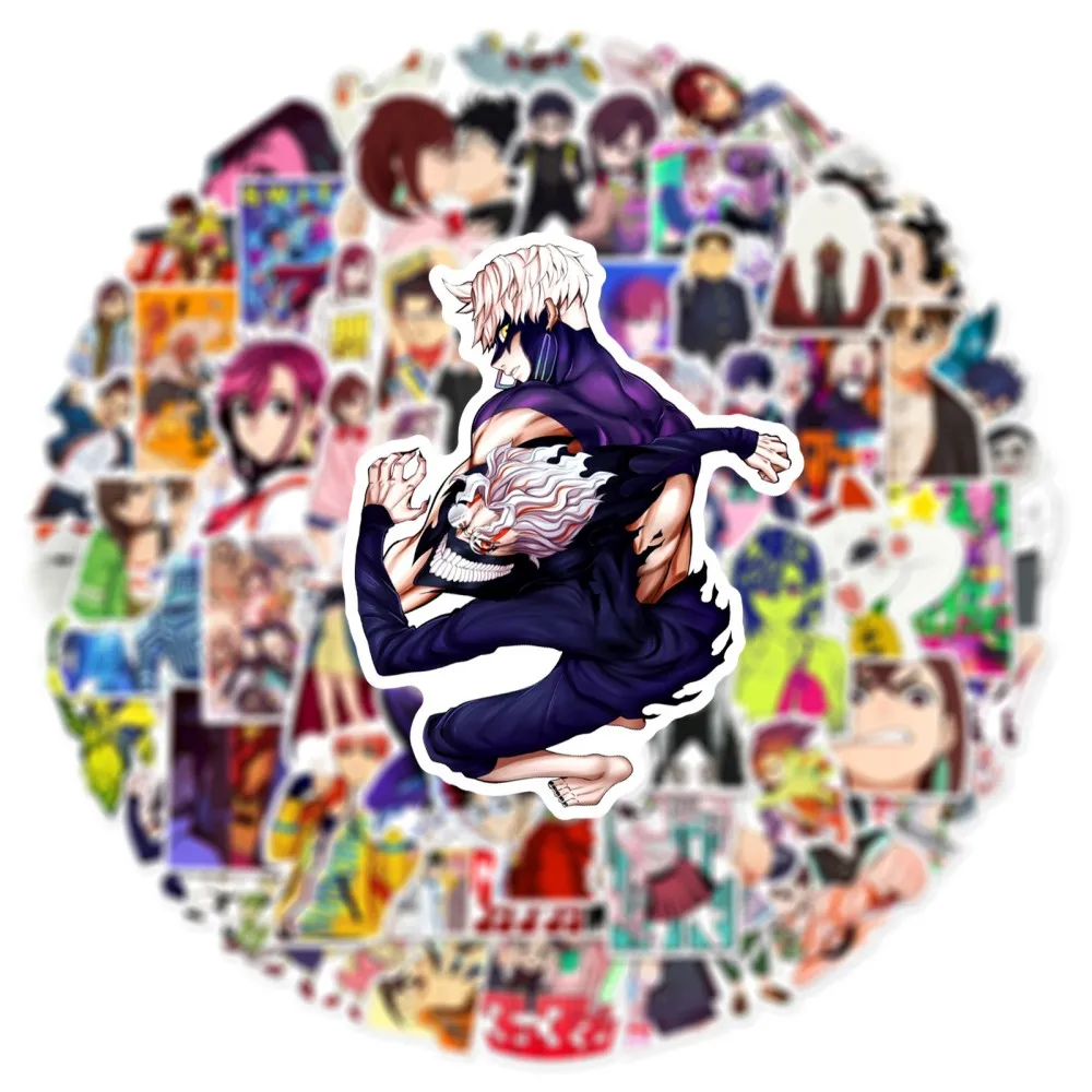 60PCS KPOP DAN DA DAN Movie Anime Fashion Theme Party Scooter Luggage Water Cup Stickers Gift