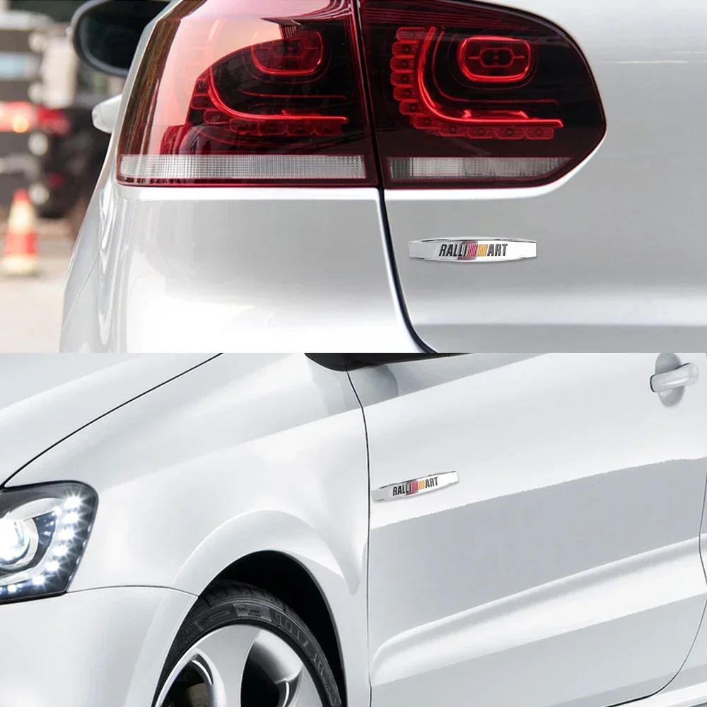 

Наклейка на крыло автомобиля, эмблема на задний багажник, декоративная наклейка для Mitsubishi RALLIART L200 Outlander ASX Lancer 9 Pajero Eclipse Galant