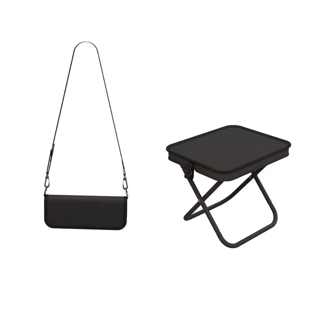 

Wear-resistant Portable Fishing Chair Strong Load-bearing Water-proof Folding Outdoor Stool with Shoulder Straps Oxford Cloth