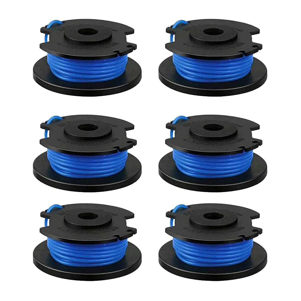 6 Pack Replacement Spools for Ryobi One+ AC14RL3A 18V 24V 40V Cordless Trimmers, Weed Eater String Auto-Feed