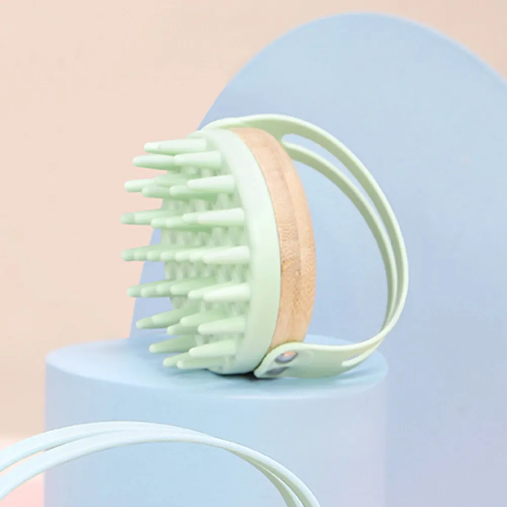 

Силиконовая щетка для мытья волос, массажер для кожи головы, для глубокой очистки и отшелушивания, подходит для всех типов волос, инструмент для ежедневного использования в душе