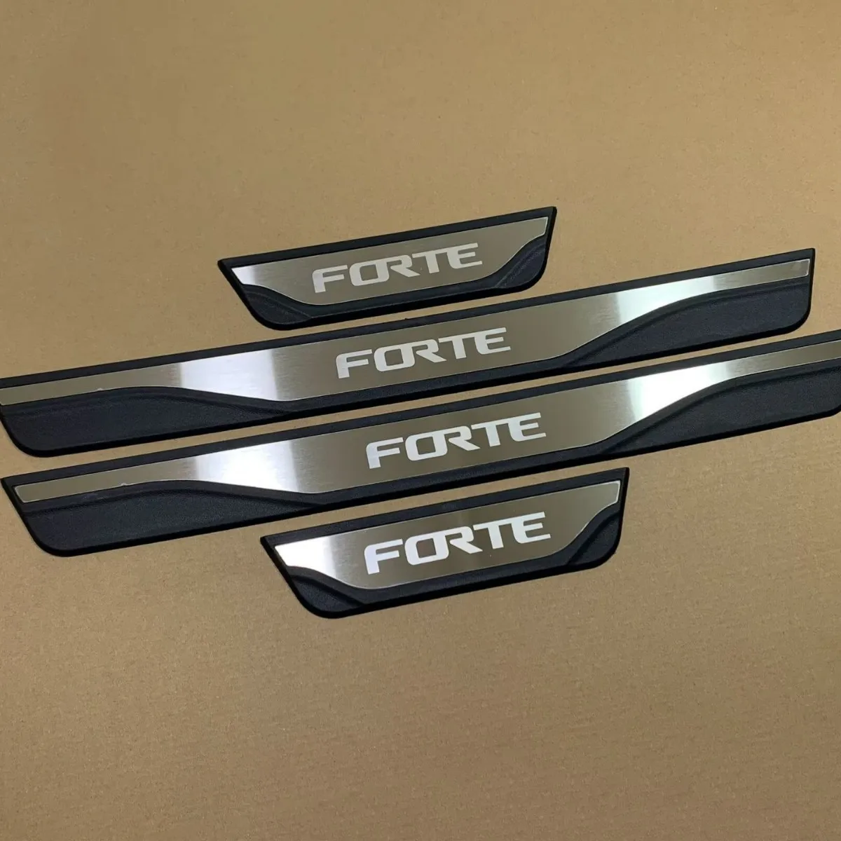 For KIA Forte 2018 2019 2020 2021 2022-2026 2027 Car Door Sill Plate Plastic Protector 3d Stickers Styling Accessories Auto Part