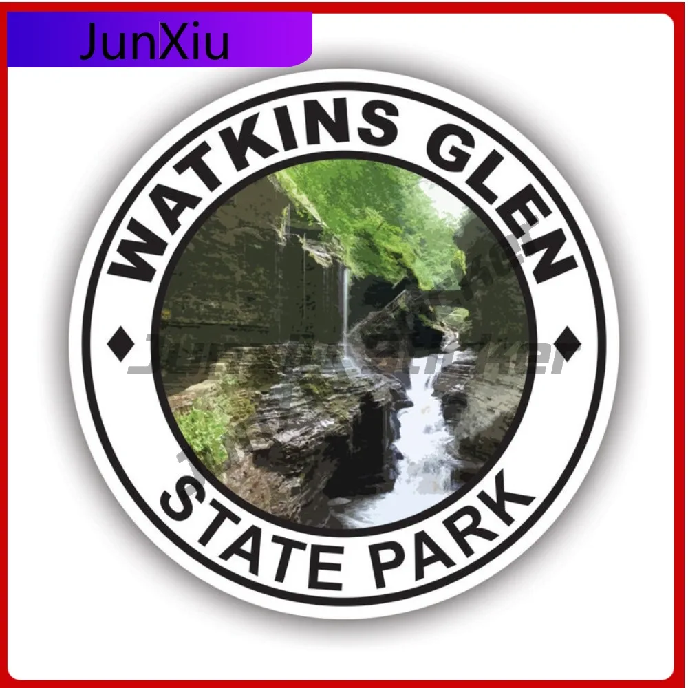 

Cute Minimalist Watkins Glen State Park New York Sticker Uv Protected Decals Finger Lakes Parks Ny Nyc Sticker Anti Scratch