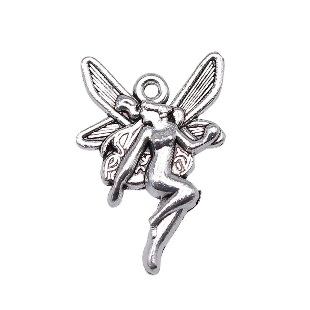 

20pcs 15*21mm Charms Butterfly Fairy Angel Handmade Craft Pendant Making DIY Making Findings Handmade Tibetan Jewelry