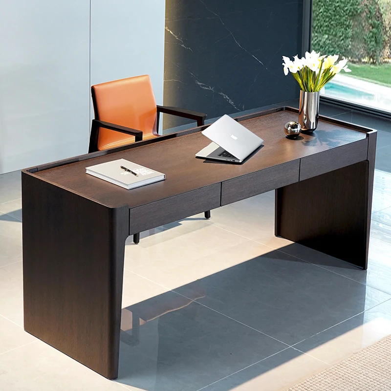 Executive Wooden Office Desk Standing Luxury Drawer Storage Reception Office Desk Nordic Minimalist Tavolino Lounge Furniture