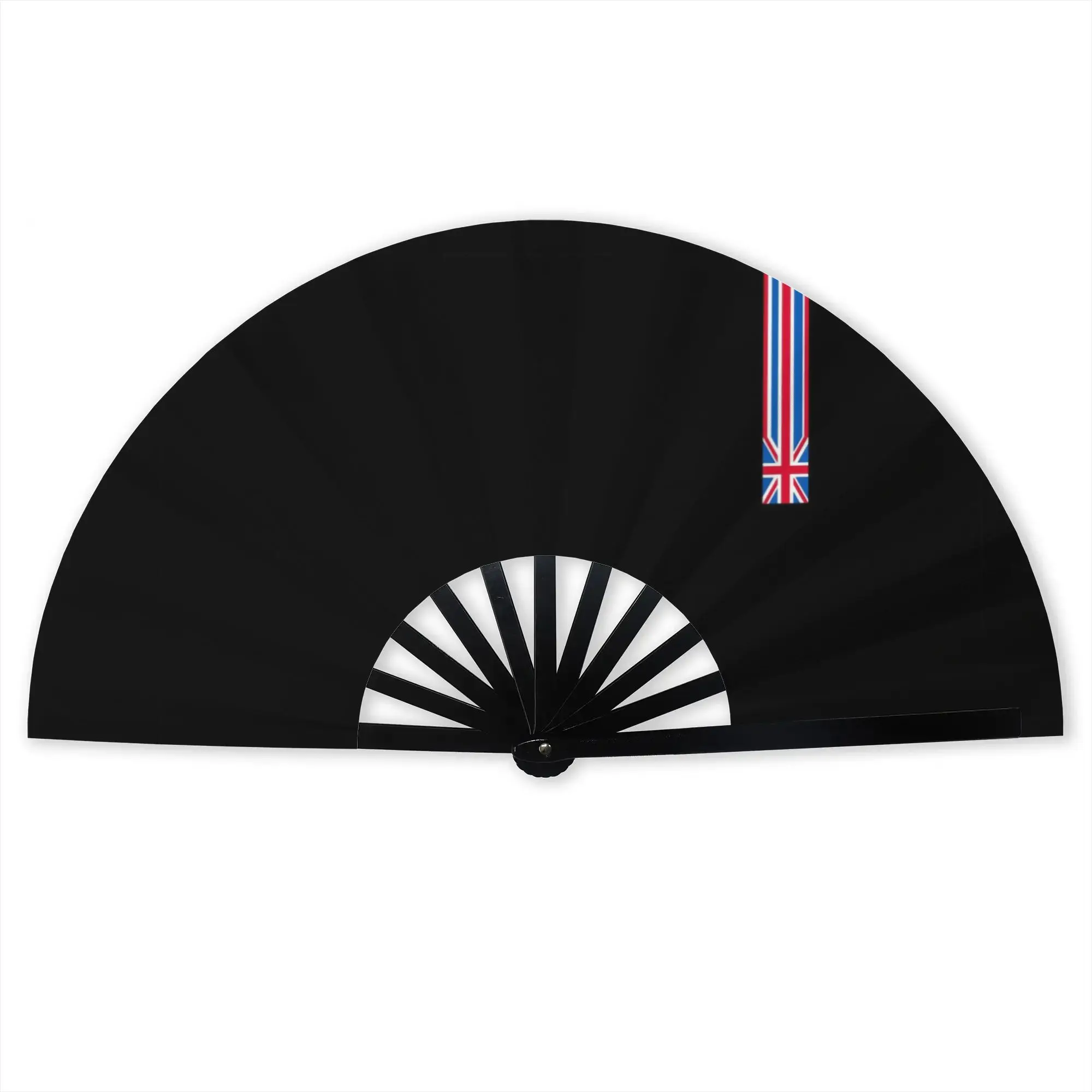 Minimalist Union Jack UK Hand Fan Promotional Gift Party United Kingdom British Flag Durable Folding Fans Novelty Bulk Pack Fan