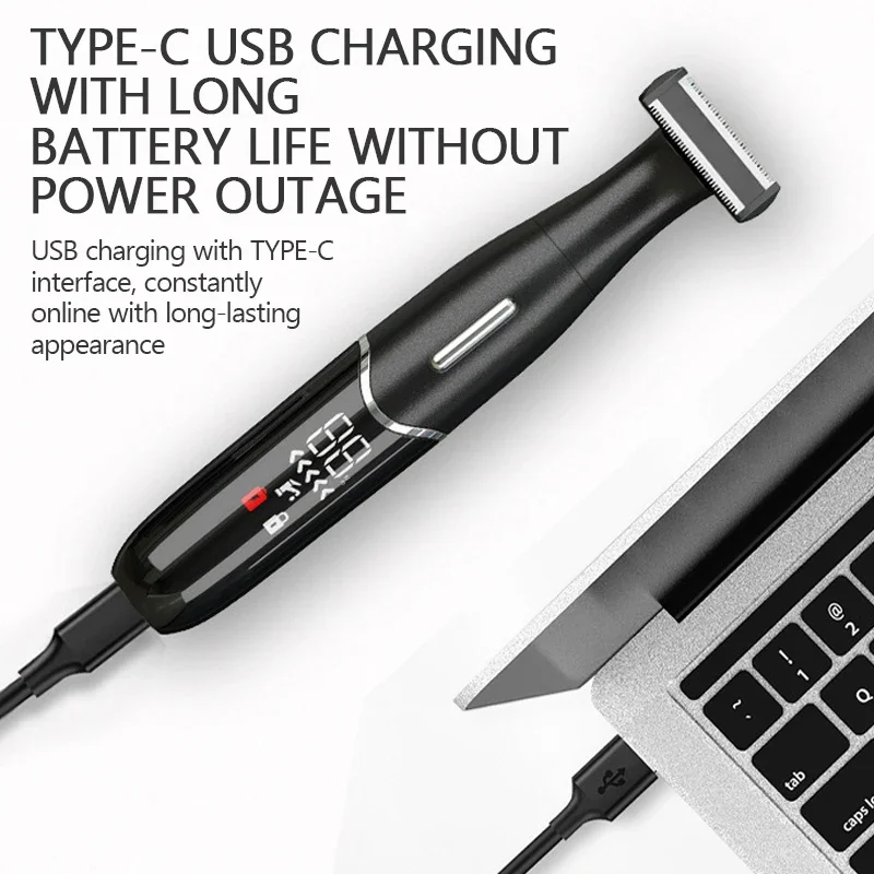 Intimate Areas Haircut Precision Shaver Men Bikini Line Sensitive Razor Balls Eggs Pubic Hair Shaving Trimmer Face Beard Clipper image 3