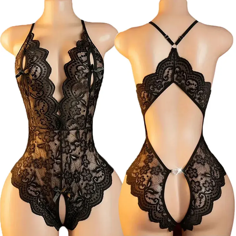 

Женское эротическое белье с Y-образными бретелями, без швов, с дизайном в виде сердца на бедре, размер XXL, полузакрытый бюстгальтер, цельные трусики