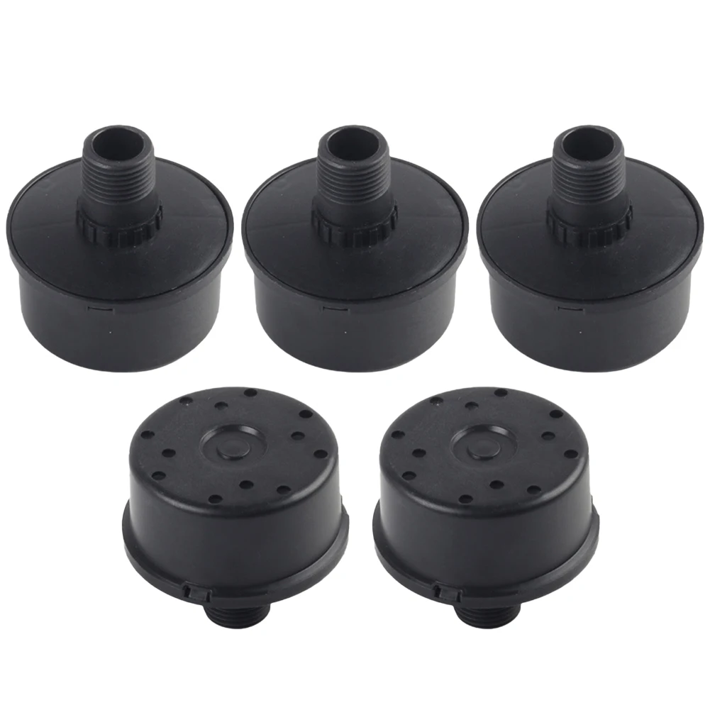 Kit silenziatore filtro 1/5 pz 20mm filettatura maschio compressore d'aria silenziatore 60X33mm compressore d'aria filtro di aspirazione silenziatore parte utensile aria