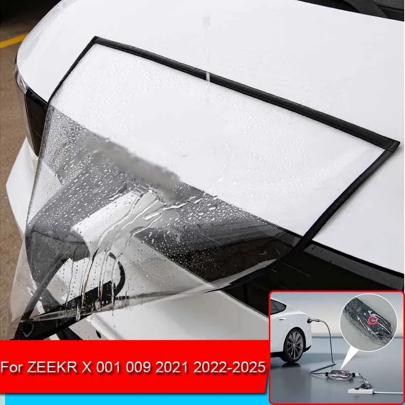 

Car New Energy Charging Port Rain Cover Rainproof Dustproof EV Charger Guns Protect Electric For ZEEKR X 001 009 2021 2022 2023