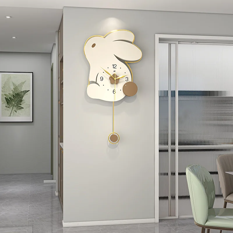 

Simple and stylish creative rabbit wall clock