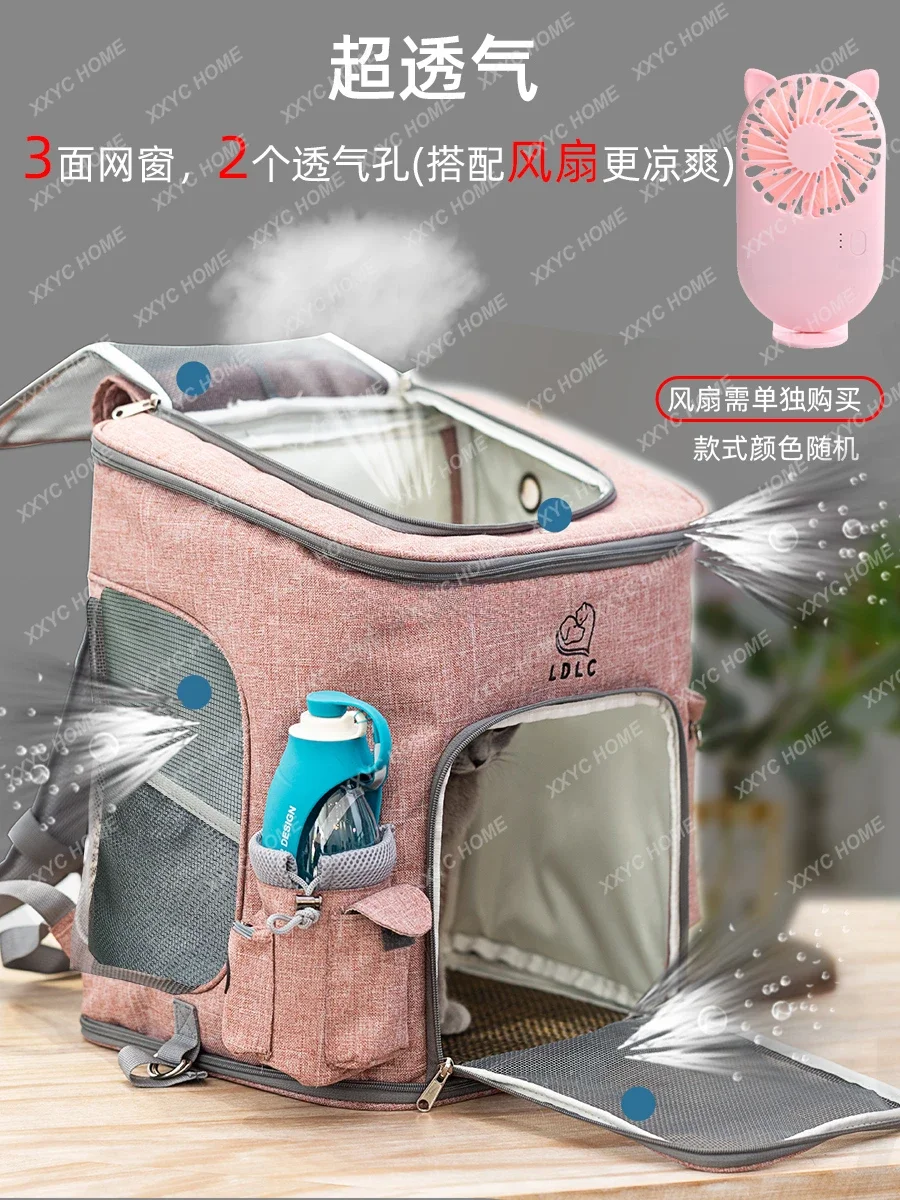 Outdoor Pet Travel Trolley Case Portable Breathable Dog Backpack Rabbit Outer Strap Backpack