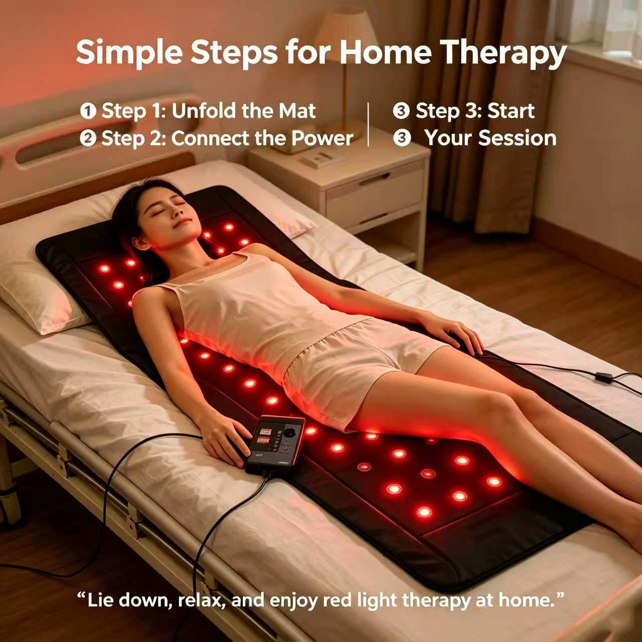 Red Light PEMF Photon Energy Massage And Heating Mattress To Relieve Fatigue And Pain Throughout The Body Magnetic Field Therapy