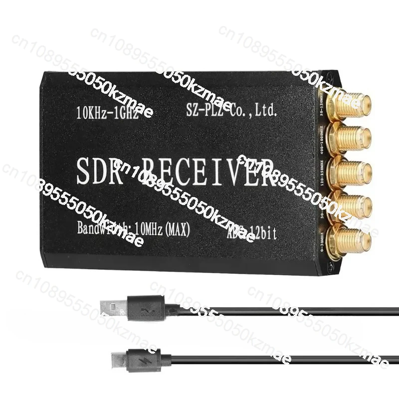 لجهاز استقبال SDR 10K-1 جيجا هرتز 10 ميجا هرتز عرض النطاق الترددي AM FM SSB SSTV ISS جهاز استقبال راديو SDR مع غلاف + كابل بيانات