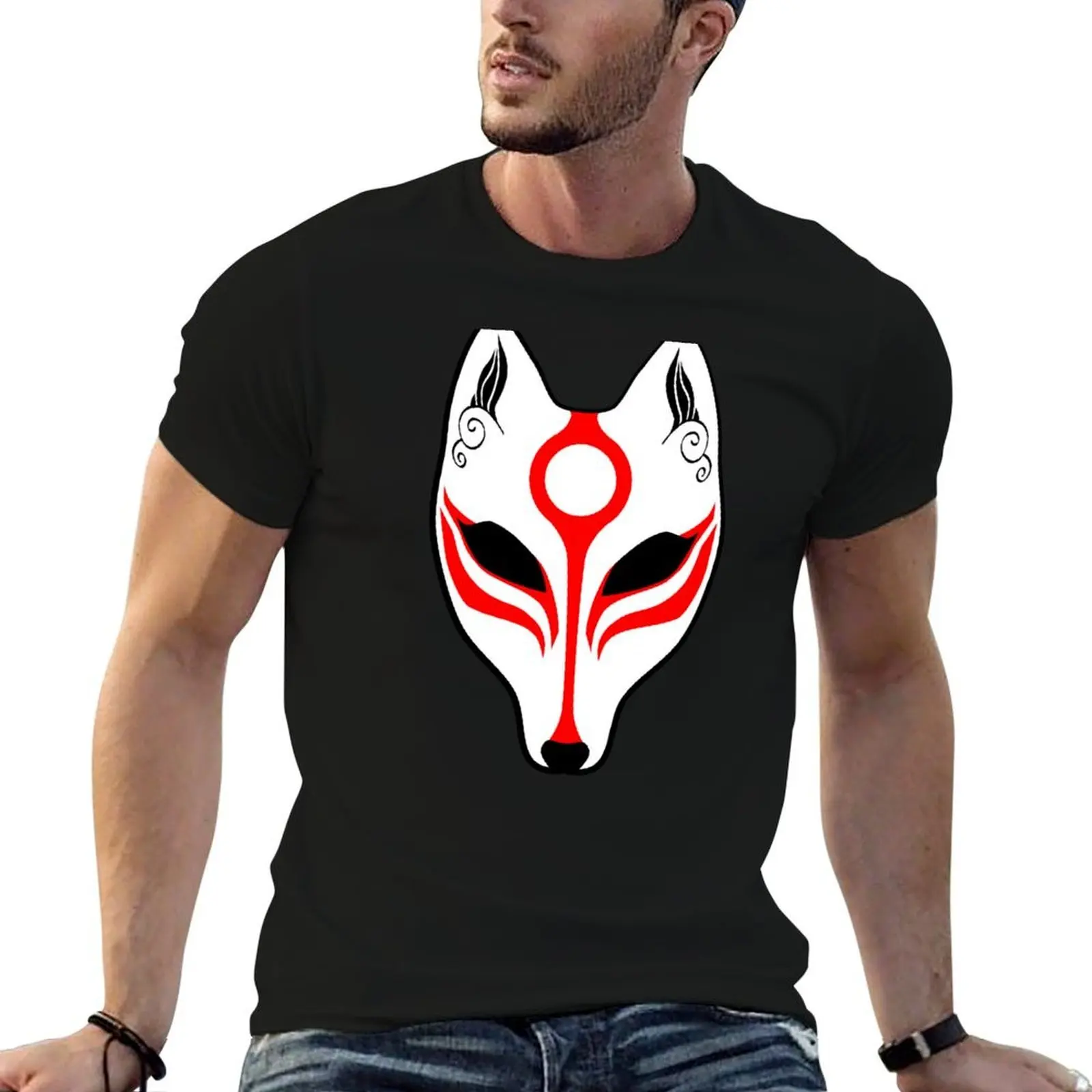 Kitsune T-Shirt boys animal print valentines boutique clothes Men's t shirts