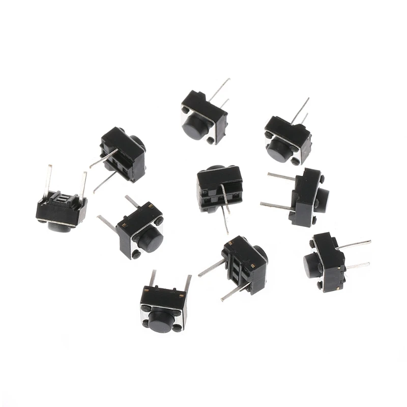 100 Pcs 6x6x5mm 2 Pin Micro Momentary Push Button