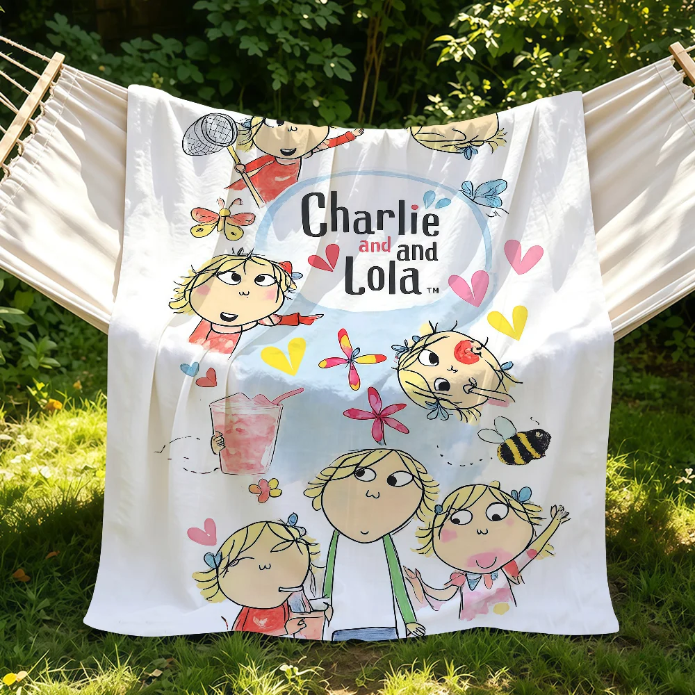 Cartoon Art C-charlie And L-lola Blanket Suitable For Sofas Beds Offices Cars Outdoor Travel An Ideal Gift For Friends Family