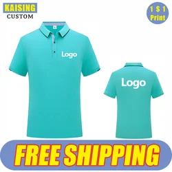 KAISING 12 Colors New Fashion Custom Polo Shirt Logo Print Personal Design Company Brand Embroidery Tops Summer Men And Women Cl