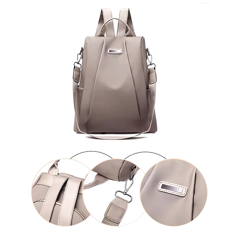 New Waterproof Backpack Women Backpacks Multifunctional Travel Backpack Fashion Detachable Shoulder Strap Shoulder Bag