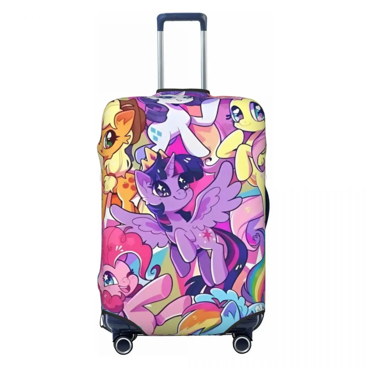 MINISO My Little P-pony Suitcase Cover Holiday Cruise Trip Fun Luggage Supplies Protection