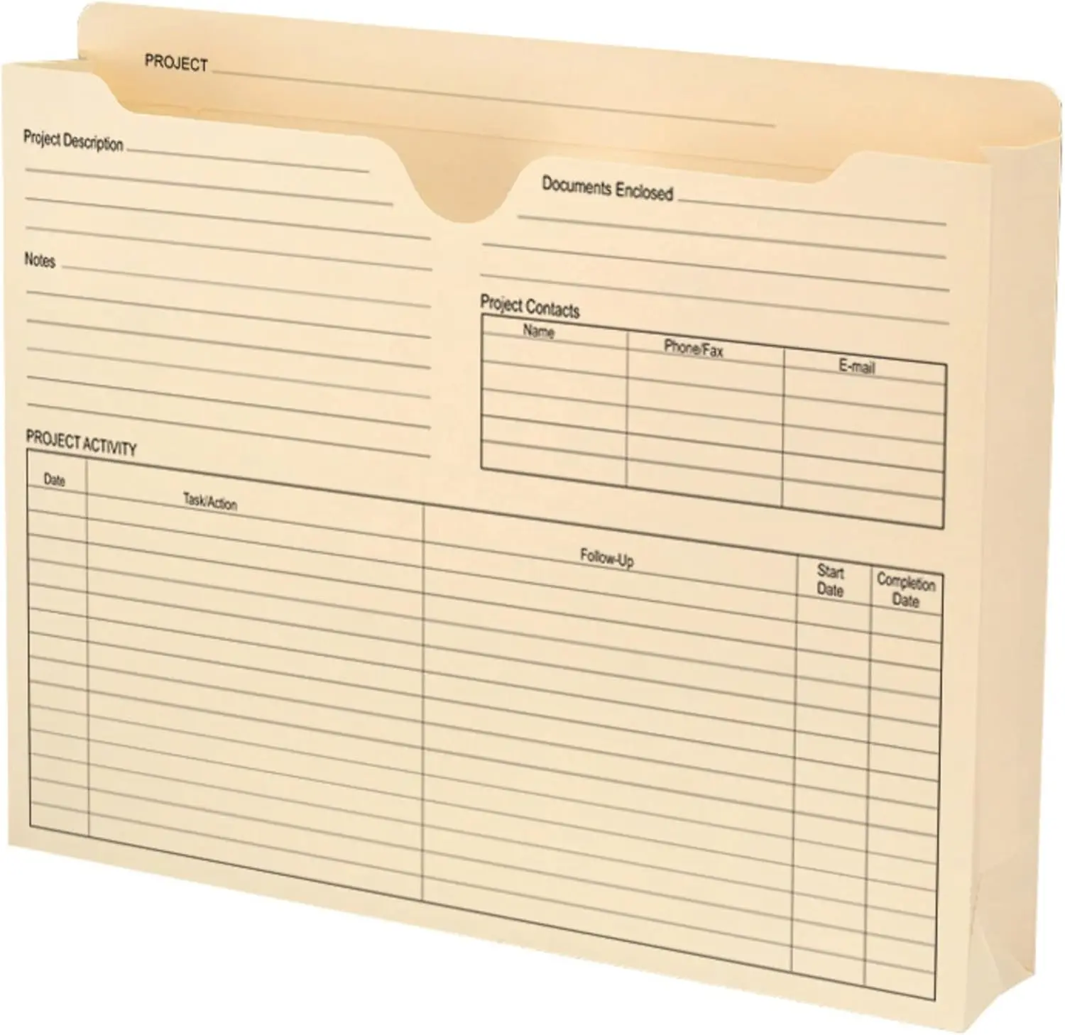 

Letter Size Expanding Manila File Jackets, 50 per Box with Reinforced Tabs and Preprinted Labels