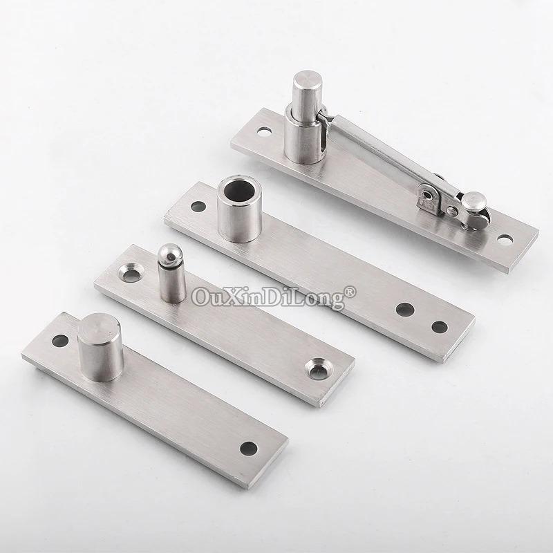 Stainless Steel Heavy Duty Door Hinges 360° Rotation Invisible Hidden Door Pivot Hinges Install Up and Down Loading 150KG/Set