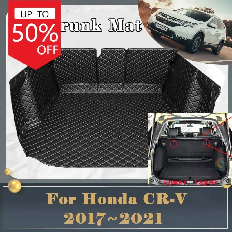 

Автомобильный коврик для багажника для Honda CRV CR-V RW1 RW8 2017 ~ 2021, грязеотталкивающий задний коврик для багажника, автомобильные аксессуары