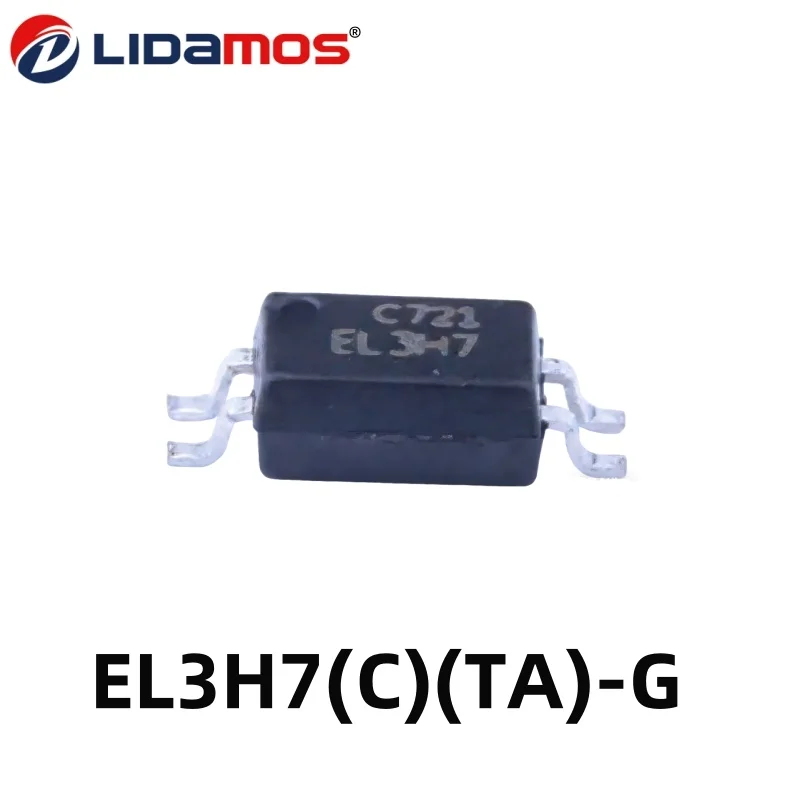 100pcs EL3H7(C)(TA)-G Optocoupler DC Input 3750Vrms Isolation SOP-4 Transistor Output IC