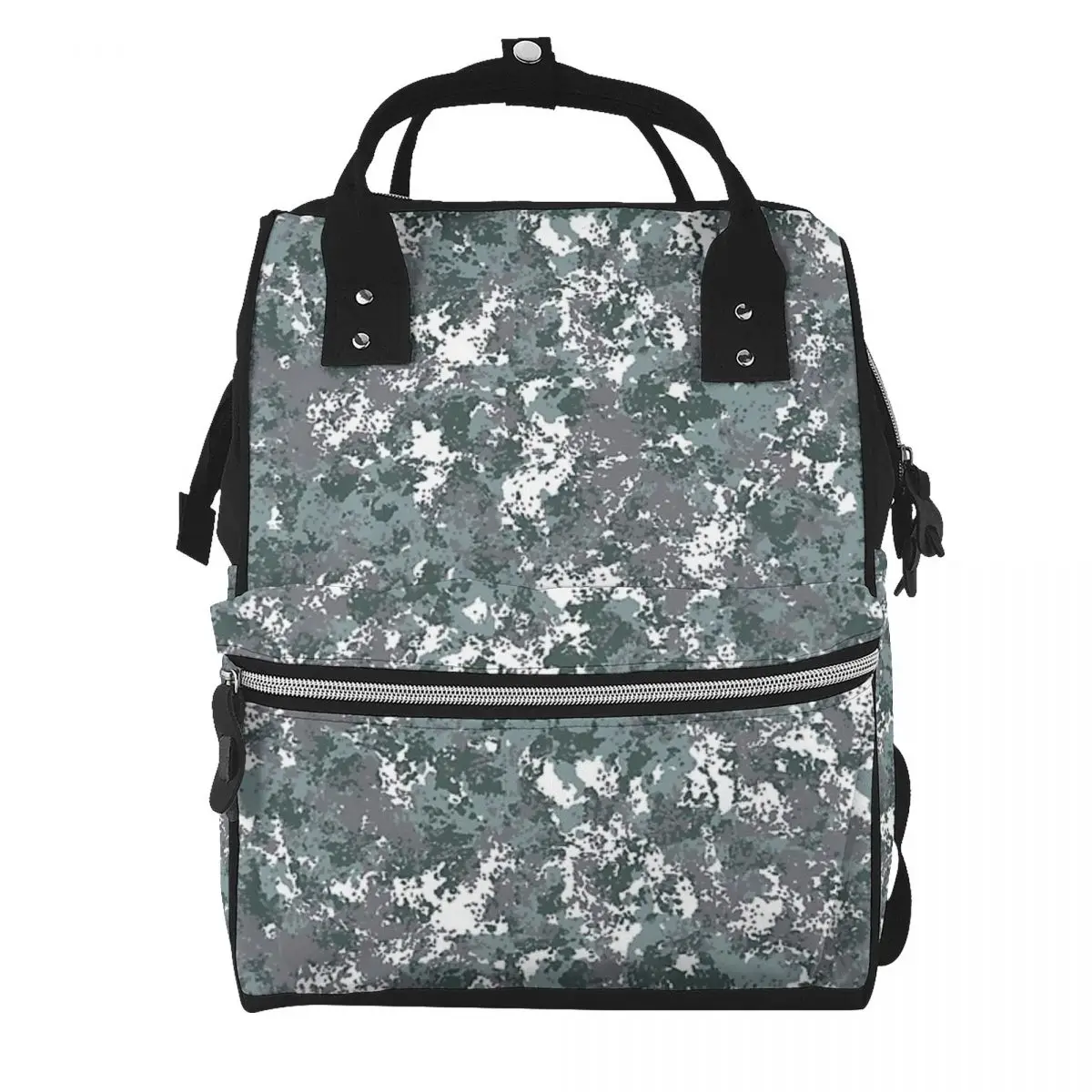 Flecktarn Camouflage Student Backpack School Bag Hiking Travel Daypack for Men Women Bookbag Shoulder Bags