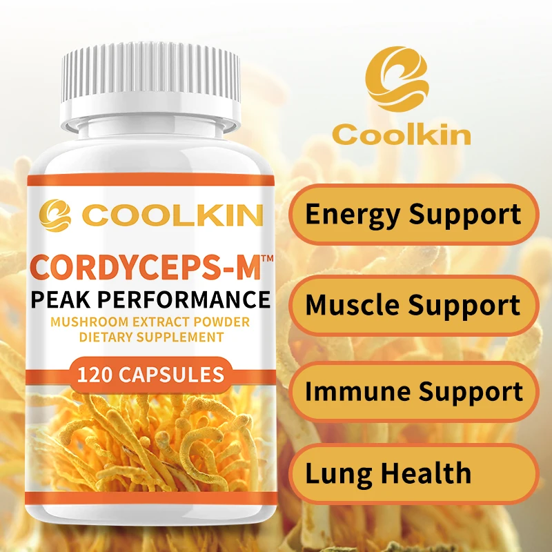 Cordyceps Capsules - Vegan Supplement for Energy and Immune Support