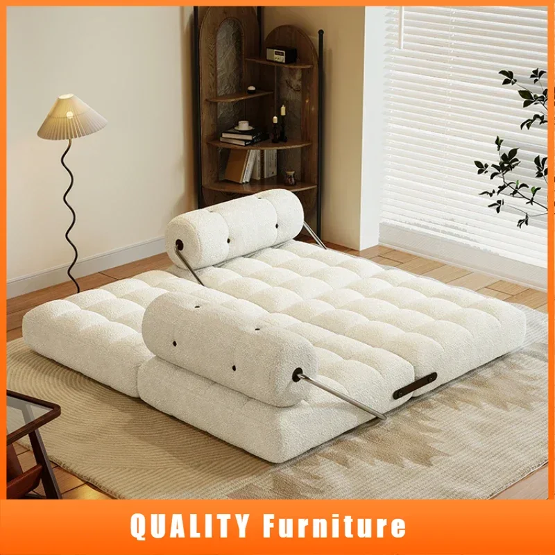 

Floor Lazy Living Room Sofas White Ergonomics Comfortable Lounge Living Room Sofas Puffs Multifunctional Muebles Home Furniture