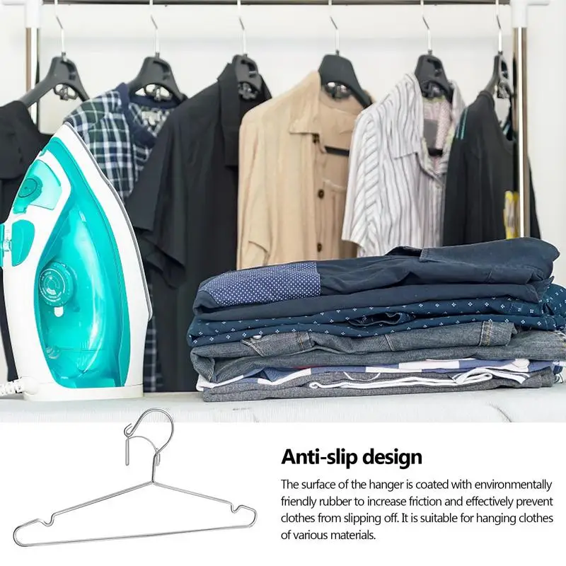 Wire Hangers For Adult Clothes Coat Storage Rack Drying Anti Skid Hanging Non Slip Hanger Outdoor Drying Rack For Coat T Shirt