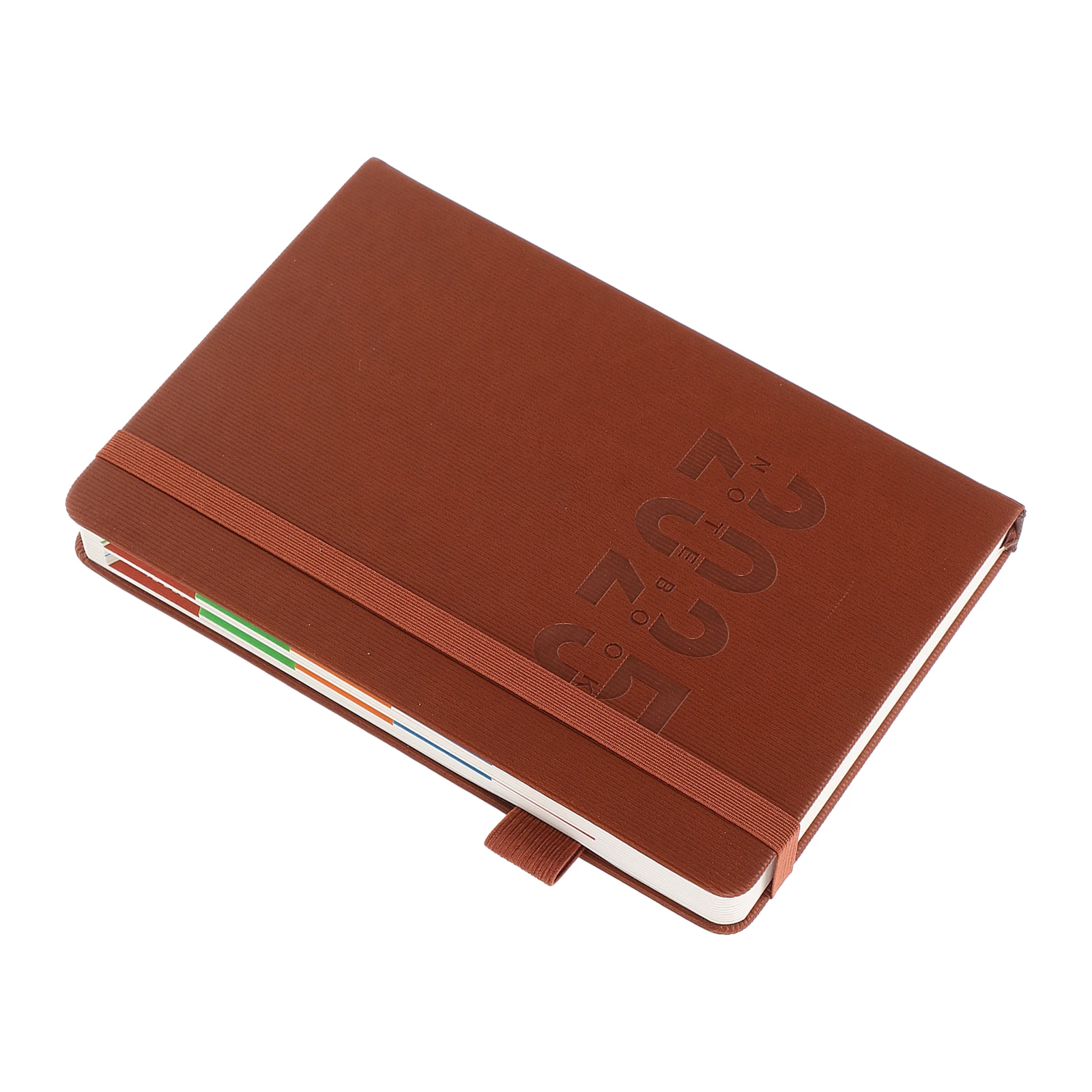 

Monthly Planner Agenda Notepad Digital Calendar Wall Pen Holder Daily Undated Planner 2025 Ink Resistant Paper PU