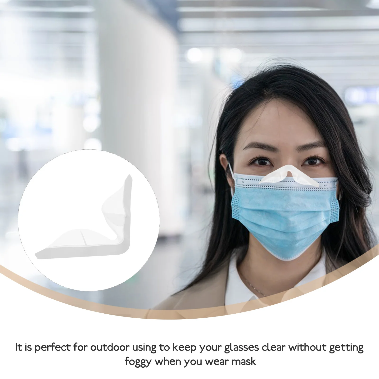 

10pcs Nose Bridge Pads Silicone Anti-Fogging Cushions For Mask Seal Protection Strip Breathable Fit Diy Craft Supplies