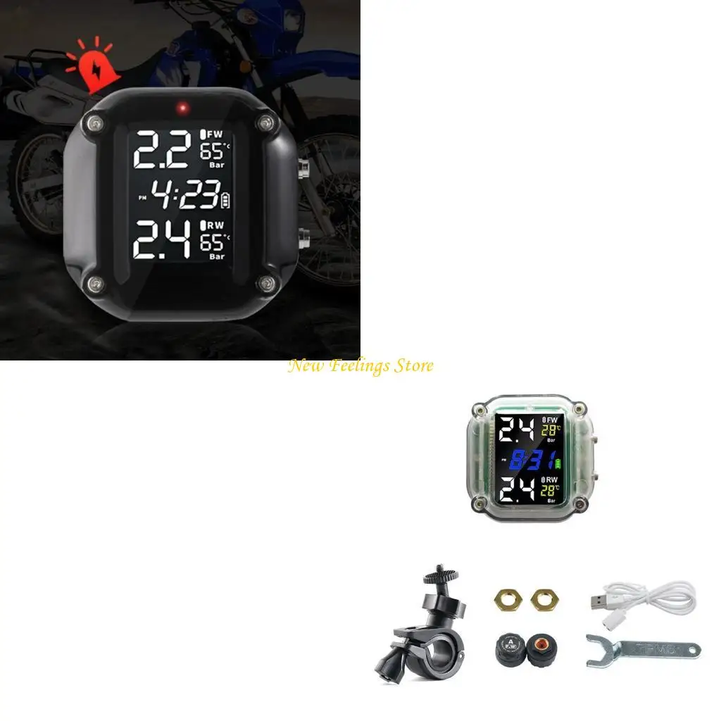 

Водонепроницаемый мотоцикл Реал для системы мониторинга давления в шинах TPMS LCD DIS