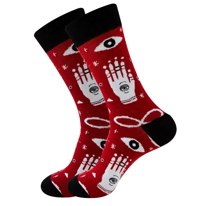1 Pair New Happy Mens Socks Women Novelty Cartoon Sock Combed Cotton Funny Men's Big Size Crew Hip Hop Thick Long Socks - Image 52