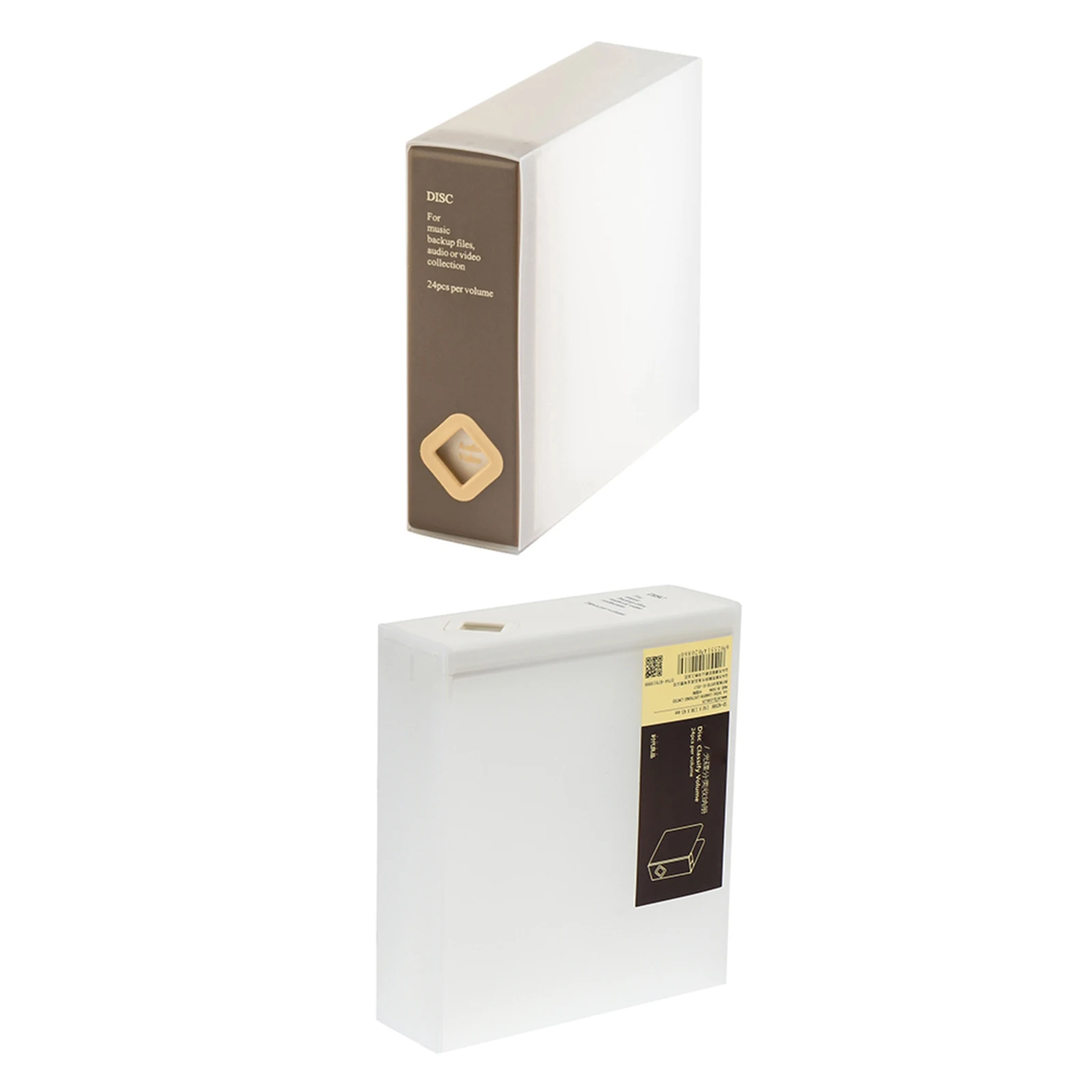 

2Pcs Plastic Cd Box Compact Disk Storage Case with Humanized Drawing Design Space Saving for Car Home Office Cd Storage Box