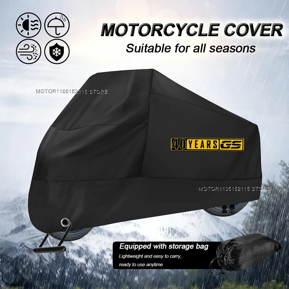 For BMW R1250GS 40 Years GS Motorcycle Cover UV Protective Dustproof Snowproof Outdoors Rain Motorcycle Waterproof Cover