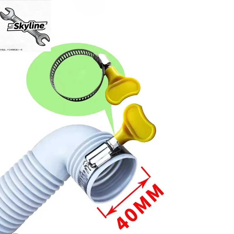 1.2M Drain Hose Extension PP Pipe Kit Replacement Drain Hose for Haier Washing Machine Washer Parts